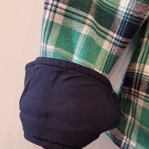 Orvis Green Blue Plaid Check Shacket Jacket Cotton jacket, Cizy and Warm Size M - Picture 12 of 14